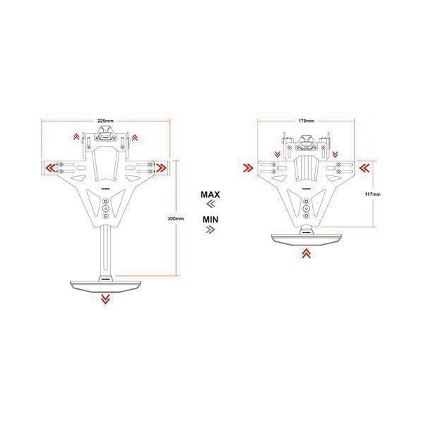 HIGHSIDER AKRON-RS PRO für Yamaha MT-07 13-, inkl. Kennzeichenbeleuchtung -  günstig kaufen ▷ FC-Moto