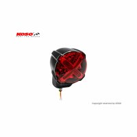 KOSO GT-02S, LED Rücklicht mit Bremslichtfunktion, universell einsetzbar, extrem helle LEDs, E-gepr., mit Halter