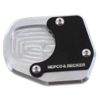 Hepco&Becker Seitenständerplatte silber/schwarz Honda CB 650 R (2021-)